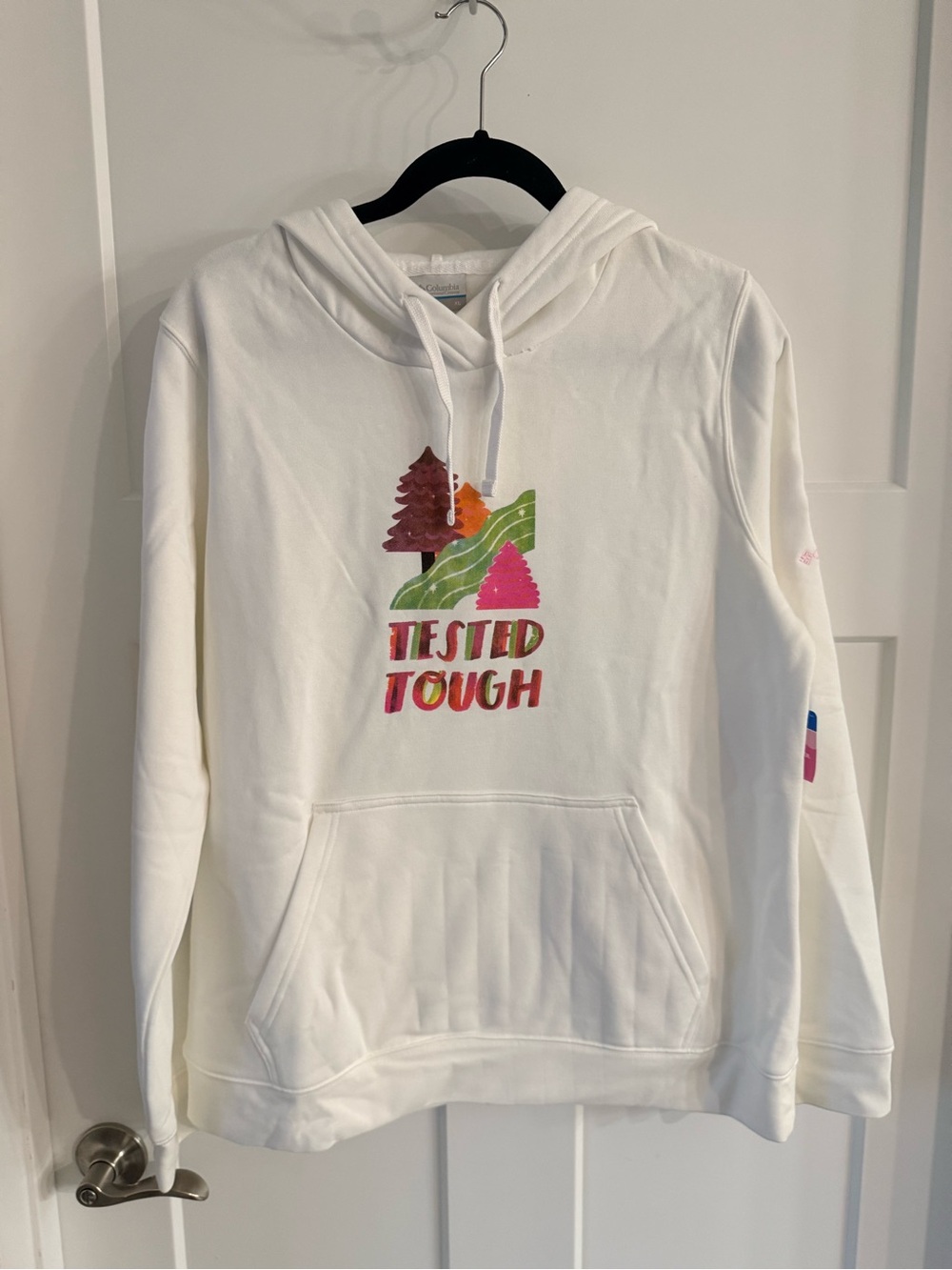 Columbia Tested Tough Graphic Hoodie - White NWT Size XL